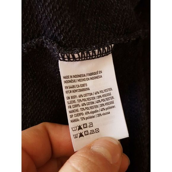 American Eagle Velvet Raglan Crew Neck Sweatshirt - Picture 8 of 8